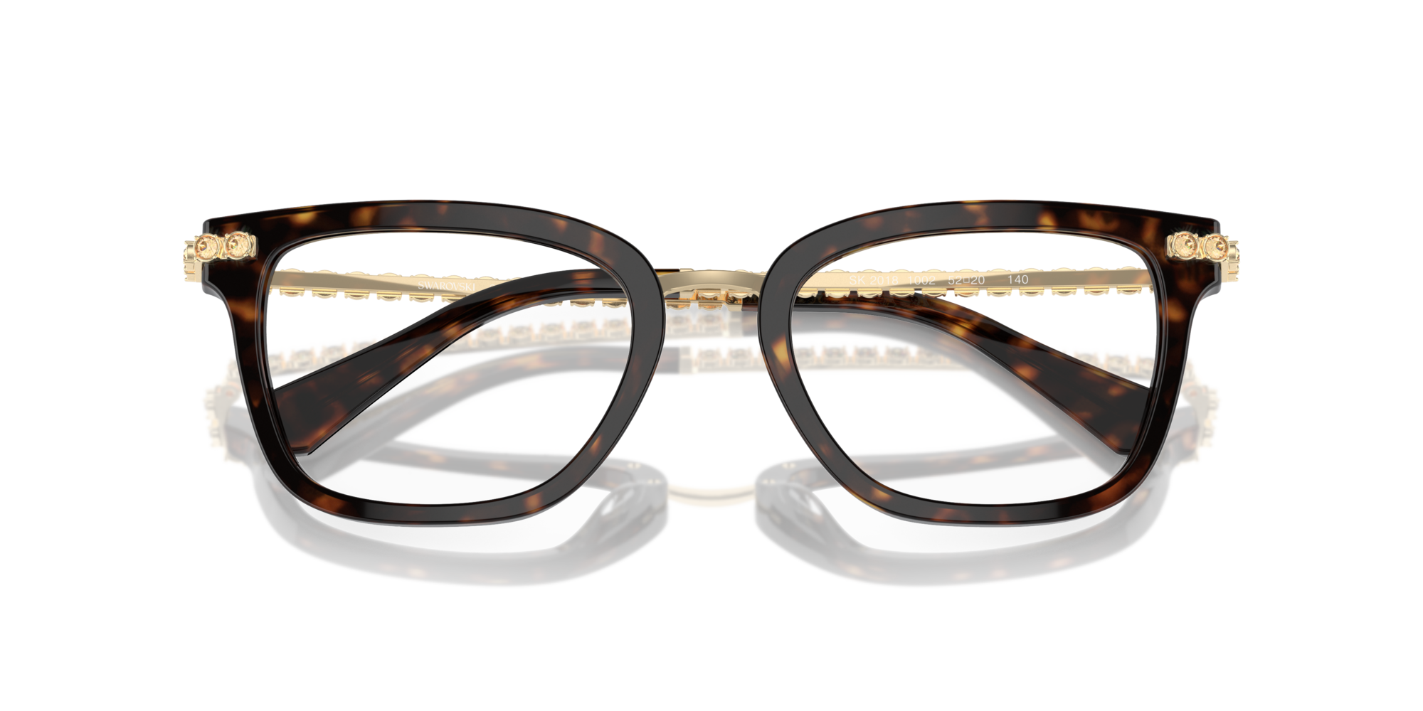 Swarovski Woman Swarovski SK2018 1002 Optical frames Acetate Brown Squared Norma