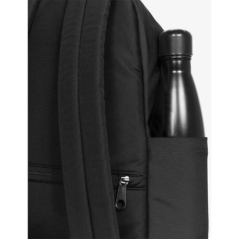 Mens Black Padded Pak'r Logo-patch Woven Backpack