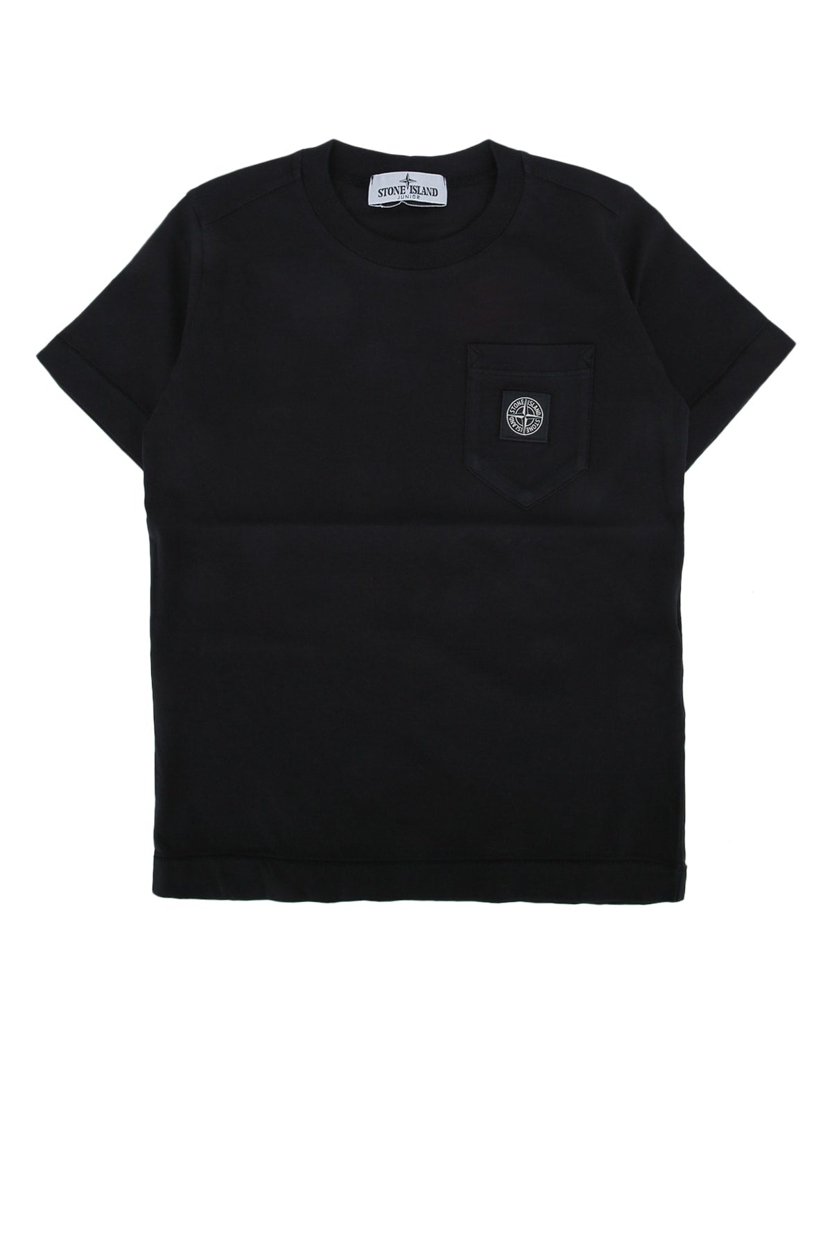 Logo-Embroidered Chest Pocket T-Shirt — Black