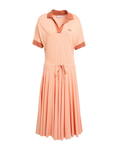 Woman Midi dress Apricot Size M Lyocell, Cotton, Elastane
