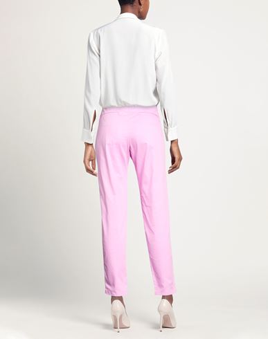 Woman Pants Pink Size 34 Cotton, Polyamide, Elastane