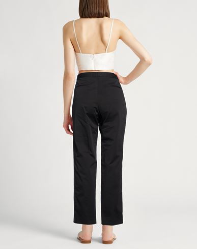 Woman Pants Black Size 8 Cotton, Elastane