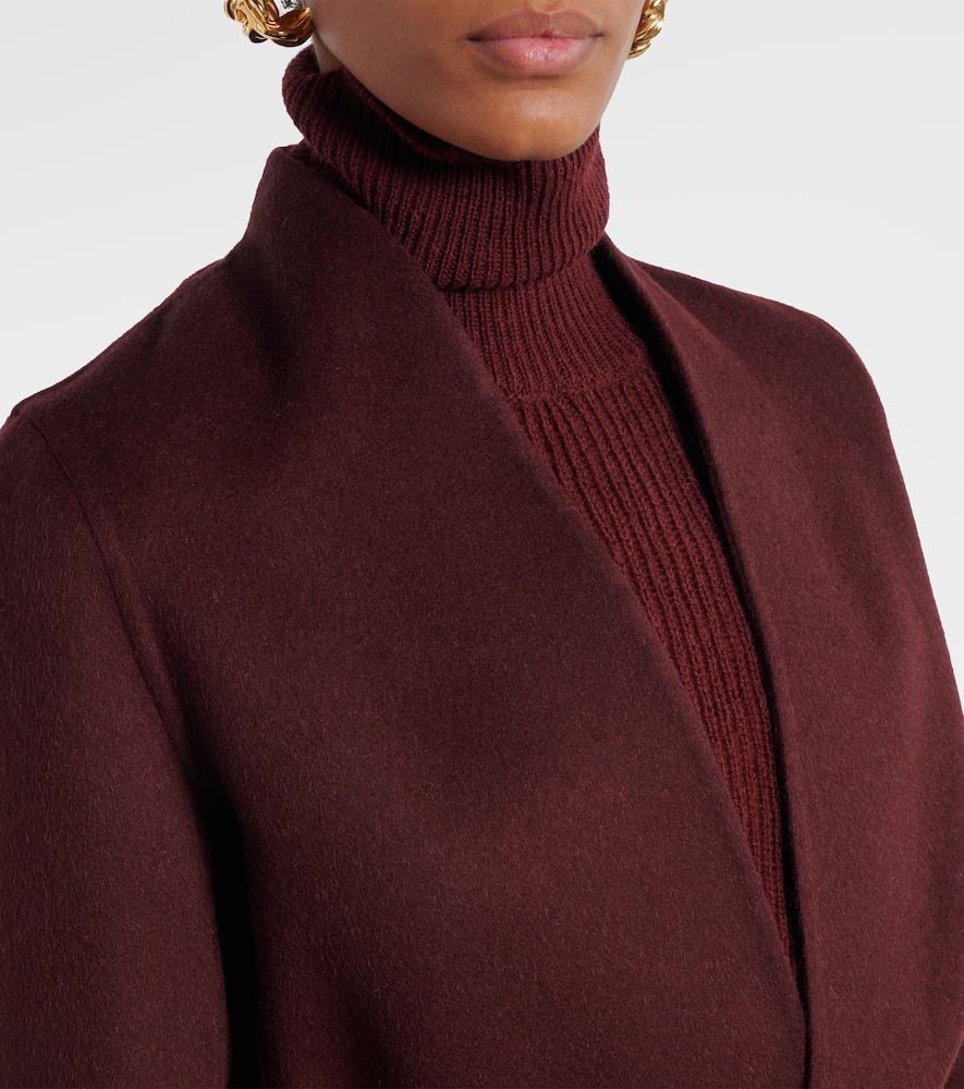 Harold camel hair wrap coat