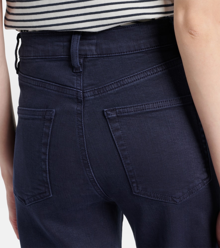 Frame Anchor high-rise ankle wide-leg jeans