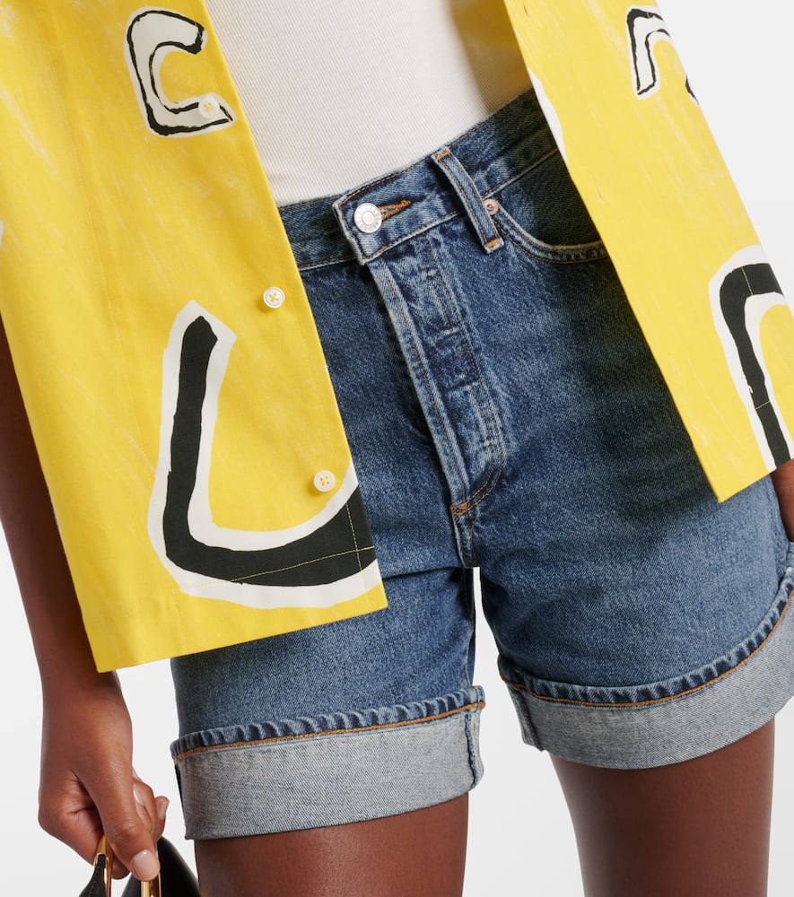 Dame high-rise denim shorts