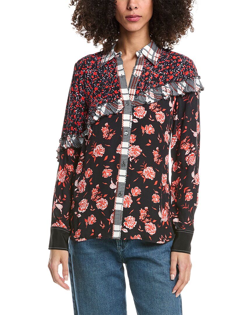 Floral Collage Slim Shirt