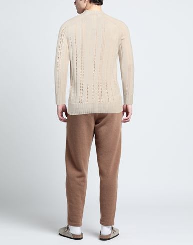 Man Sweater Beige Size 40 Cotton