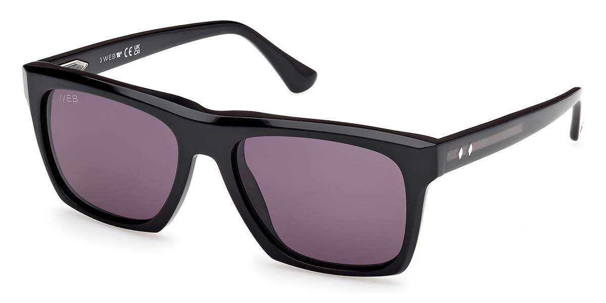 Web WE0350 05A Men's Sunglasses Black Size 55