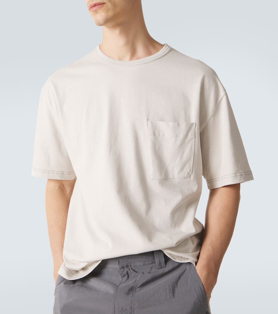 Cotton and linen T-shirt