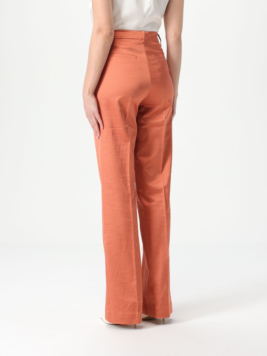 Pants PINKO Woman color Burnt