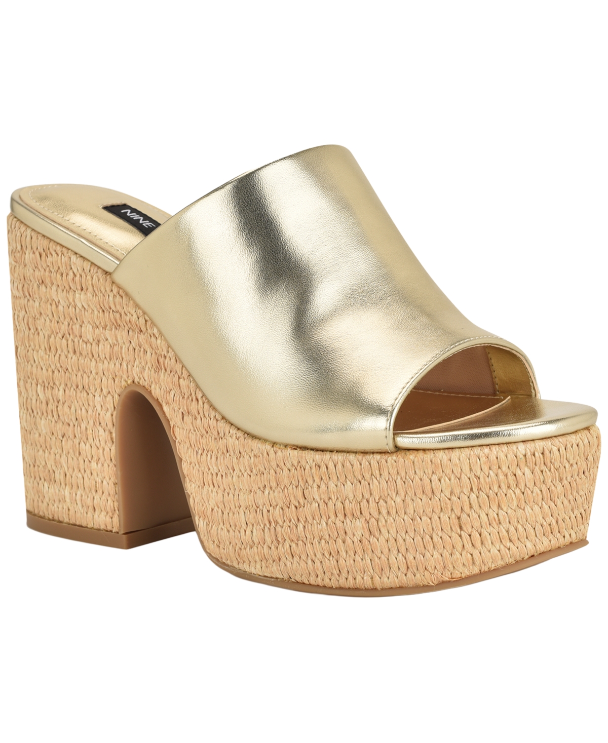 Women's Olley Slip-On Open Toe Wedge Sandals - Gold