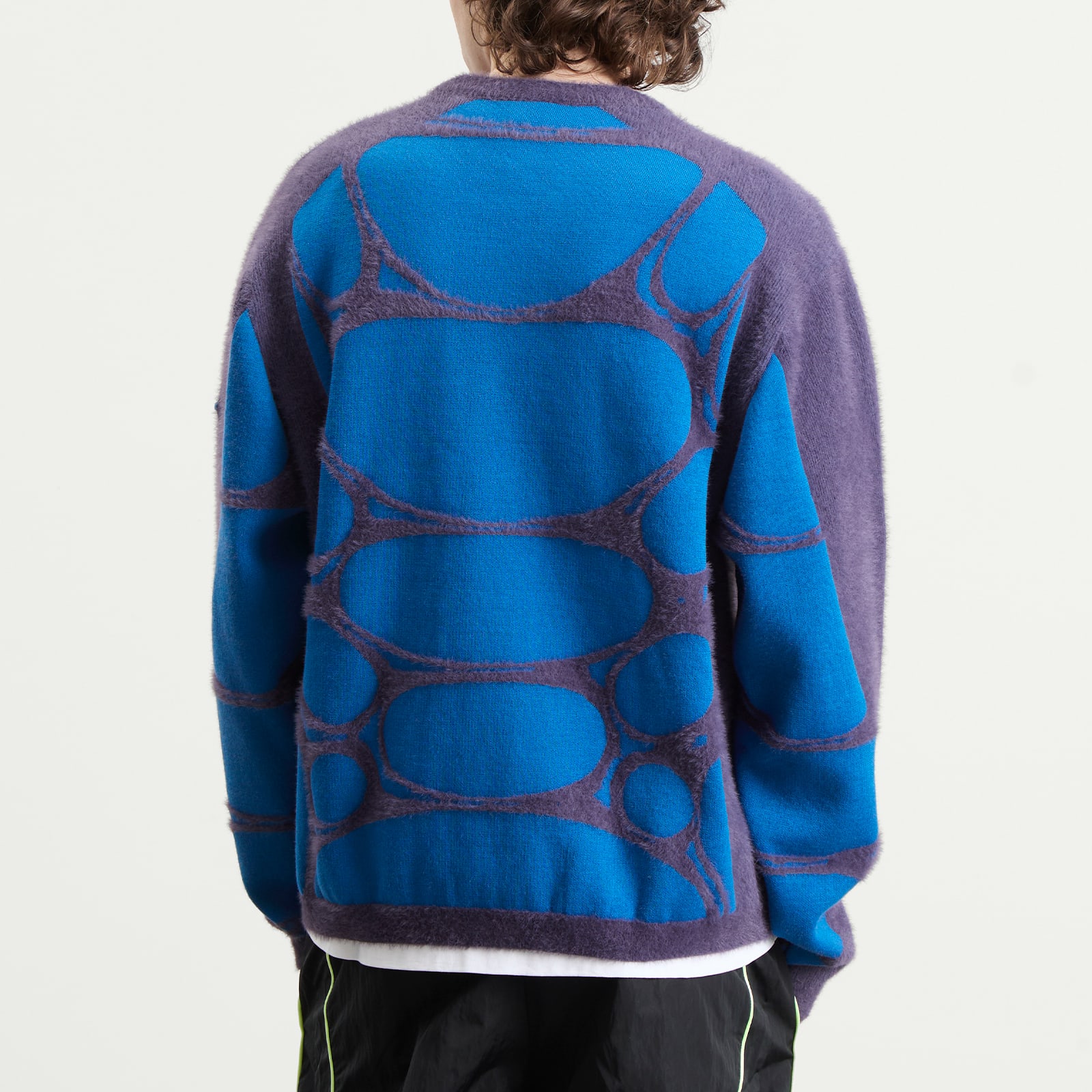 Men's Project F.R.O.G. Jelly Cage Sweatshirt Dark Raisin/Brilliant Blue/Voltage Green
