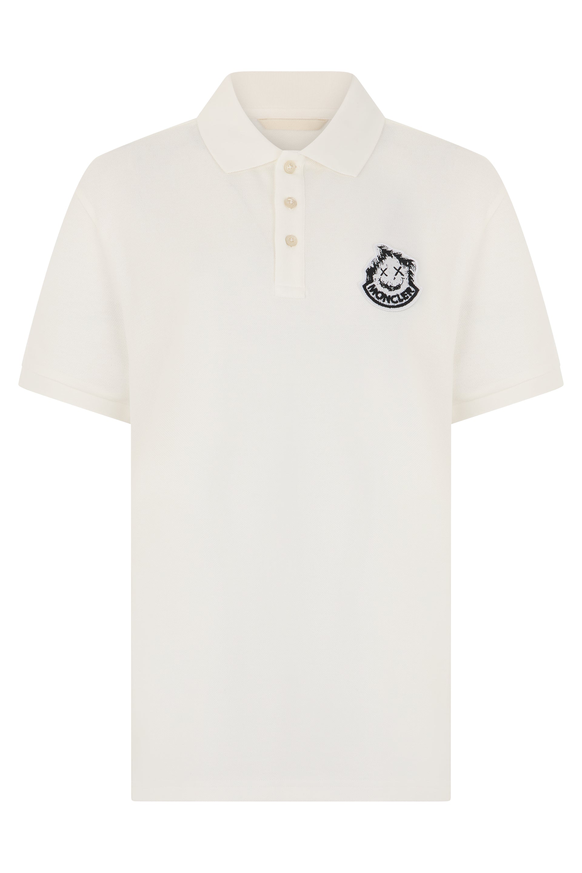 Men's Cotton Short-Sleeve Polo Shirt with Logo Detail