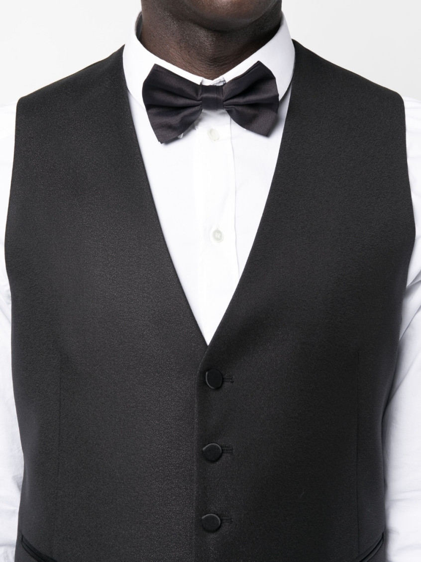 Black Single-breasted three-piece suit
