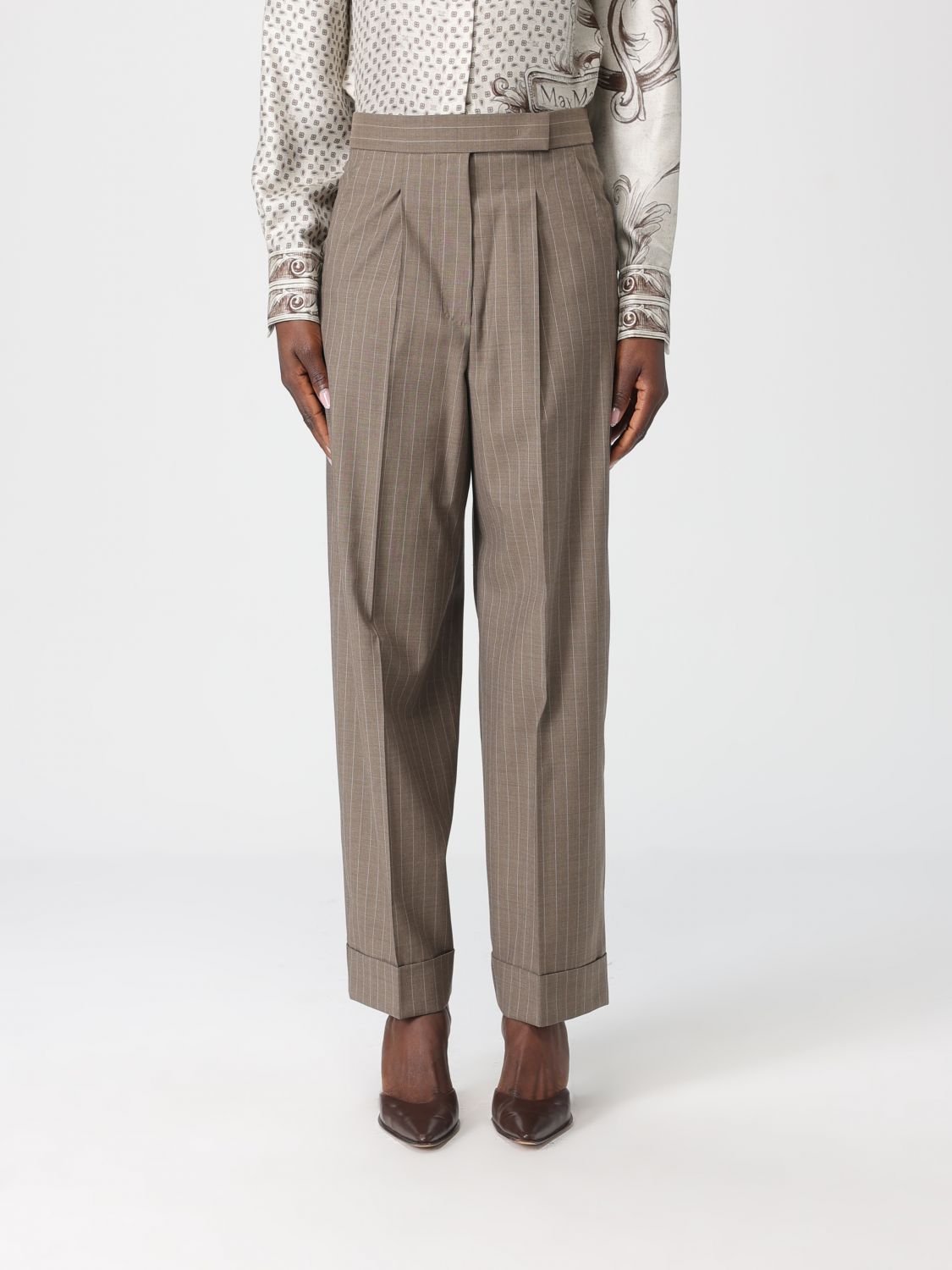 Pants Woman color Beige