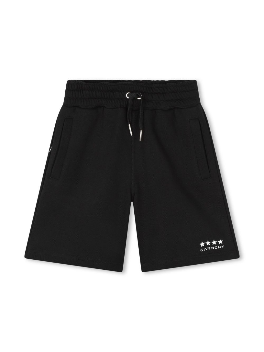 4G-print cotton track shorts - Red