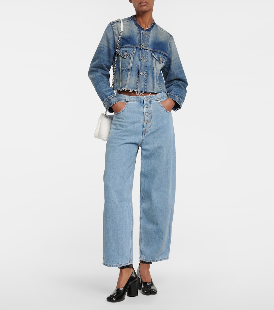 High-rise wide-leg jeans