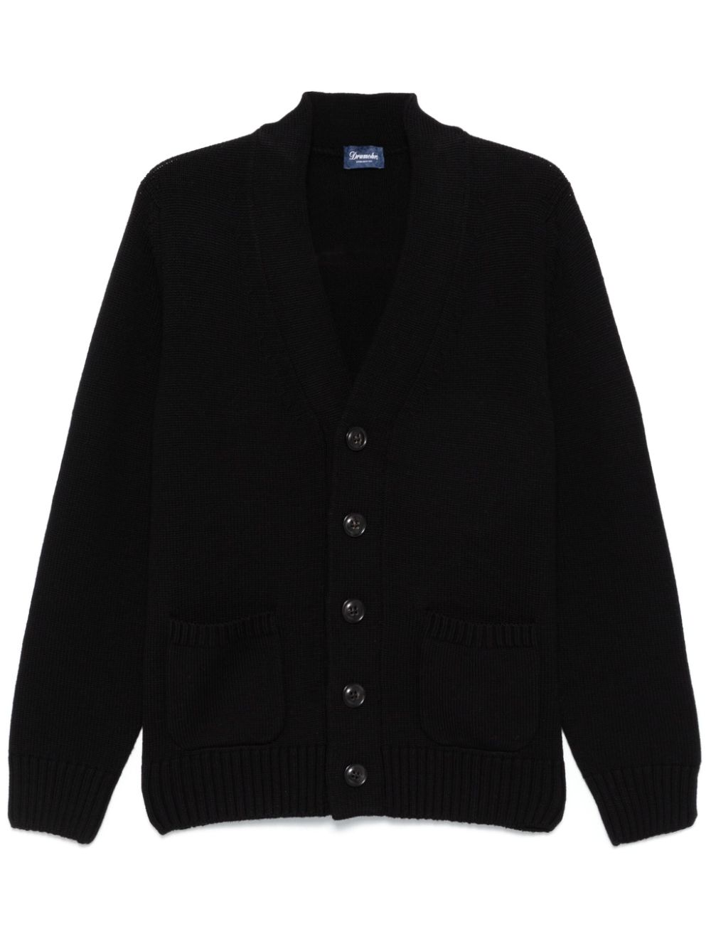 Merino wool cardigan - Black