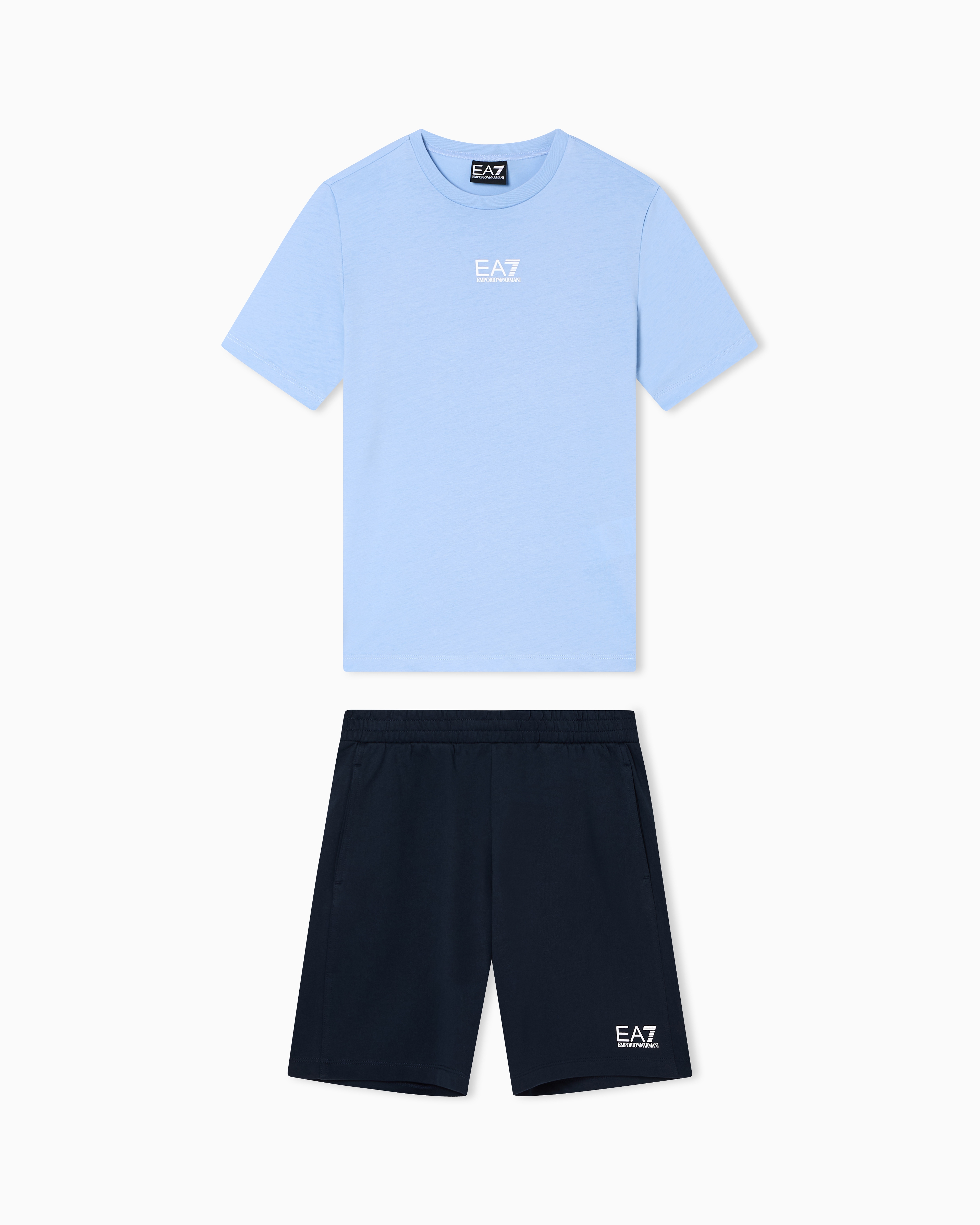 Core Identity Boy cotton jersey T-shirt and shorts set