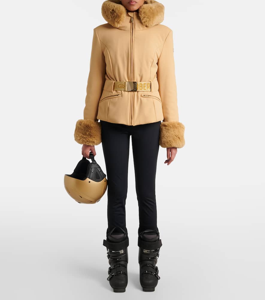 Prezioso faux fur-trimmed down ski jacket