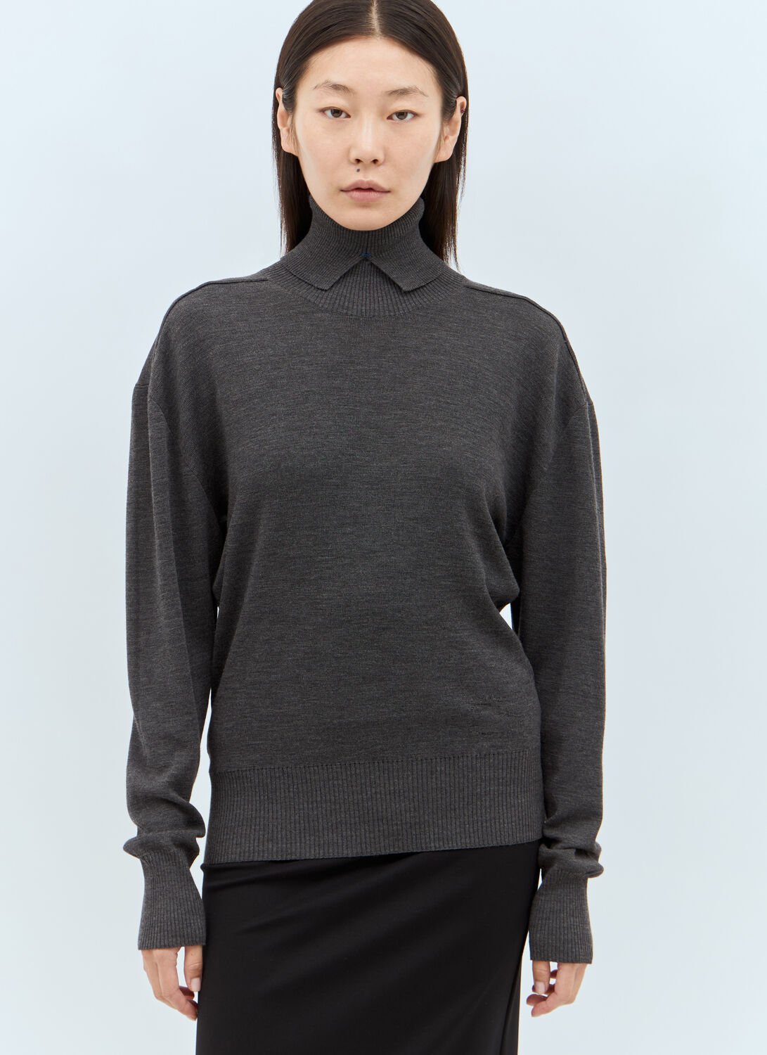 Wool High Neck Sweater