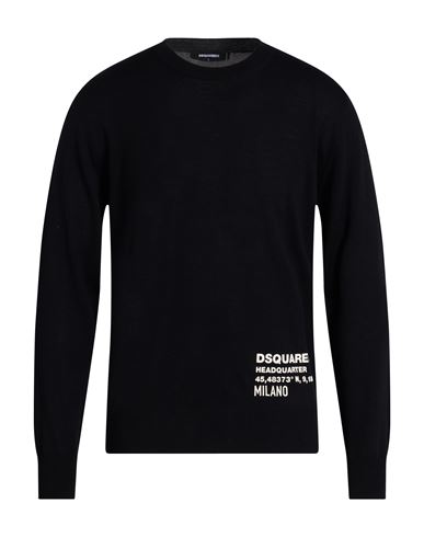 Man Sweater Black Size L Wool