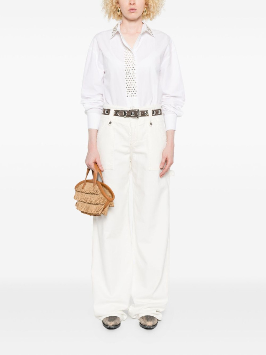 White High-waist Jeans