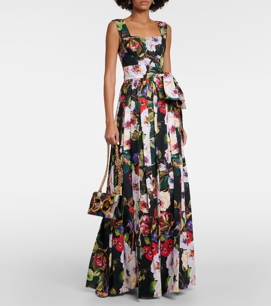 Floral cotton gown