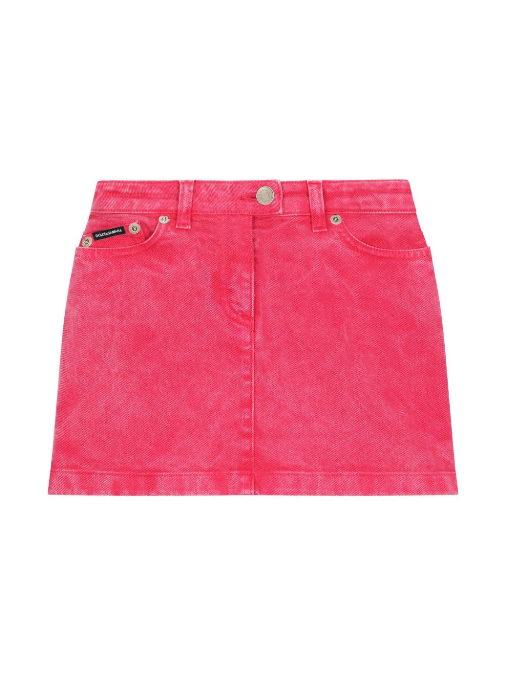 Acid-wash skirt - Pink