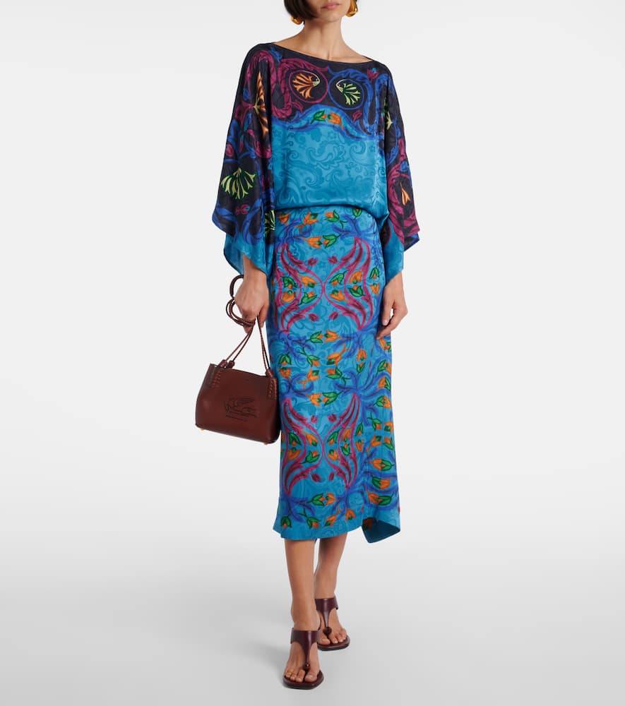 Printed midi dress