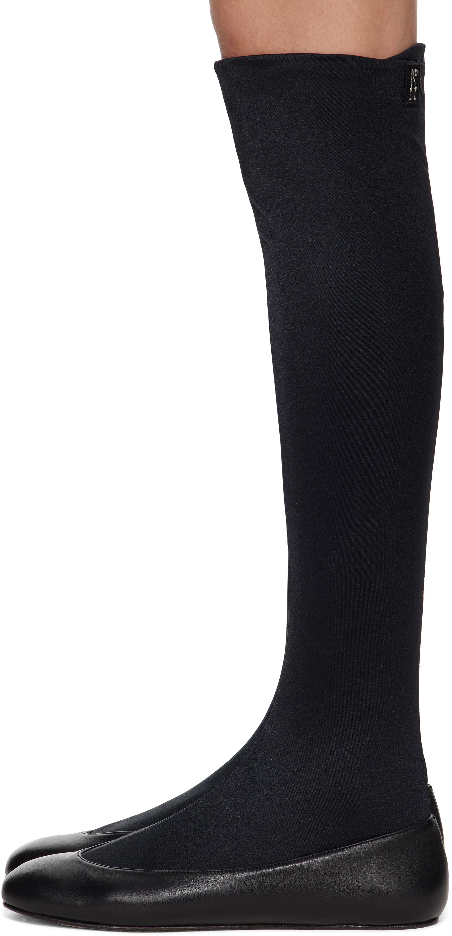 Kiko Kostadinov Black Proxima Long Black Ballerina Flats