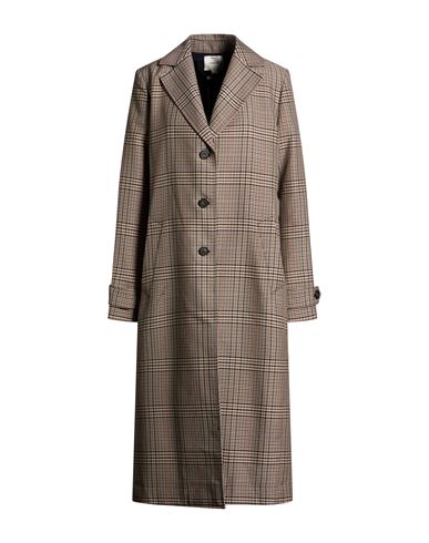 Woman Coat Beige Size L Wool, Polyester