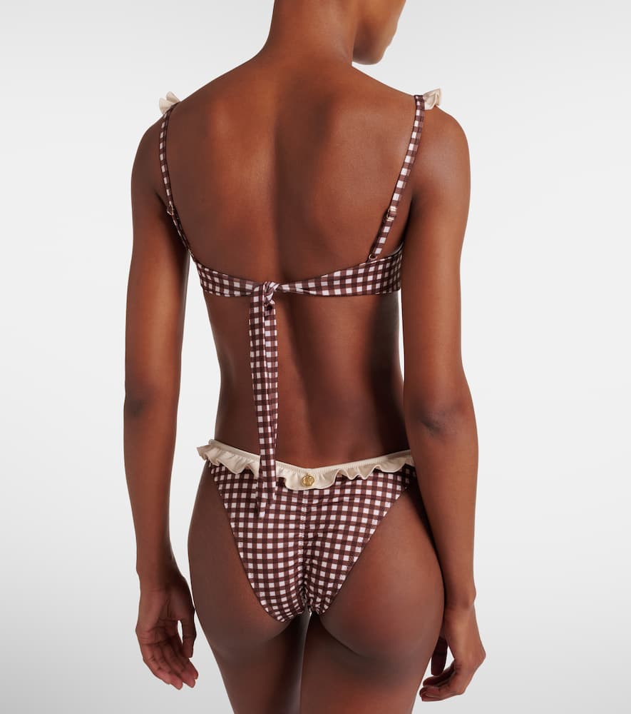 Angela gingham bikini bottoms