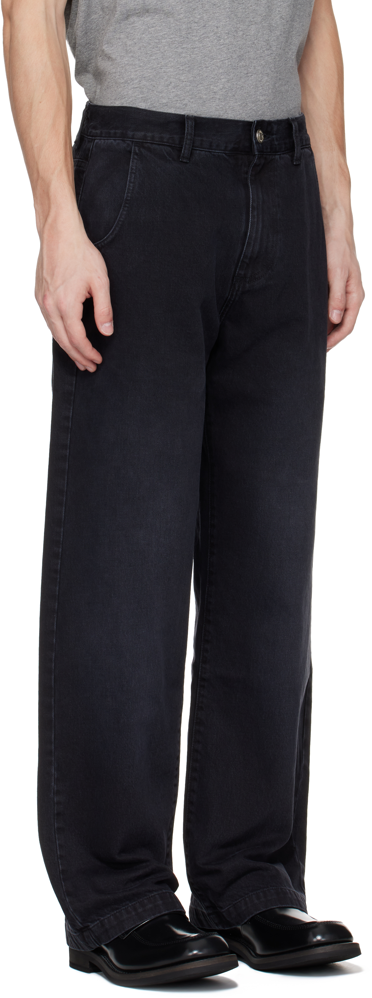 Mfpen Black Straight Cut Jeans
