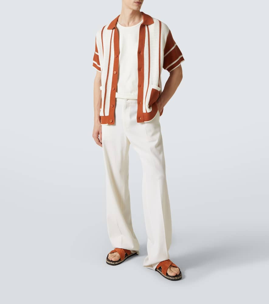 Fabricio crochet cotton shirt