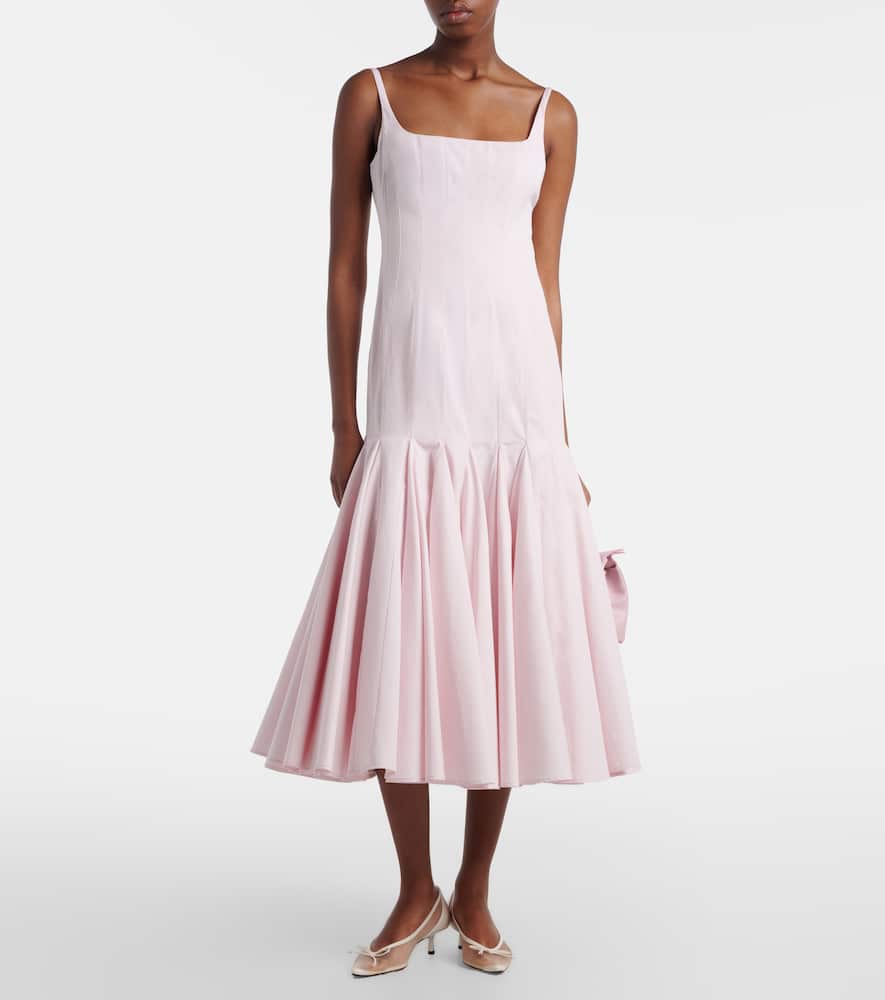 Agave cotton midi dress