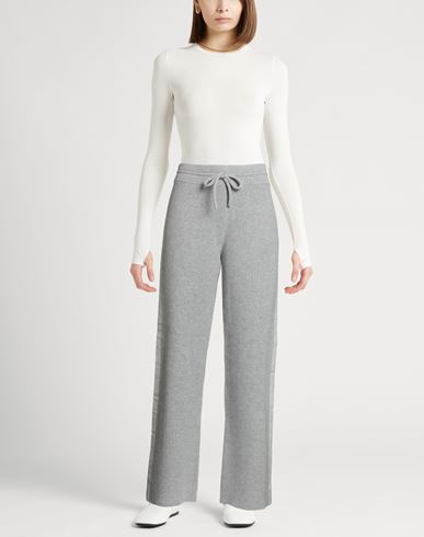 Woman Pants Light grey Size 6 Cashmere, Virgin Wool, Cotton, Linen