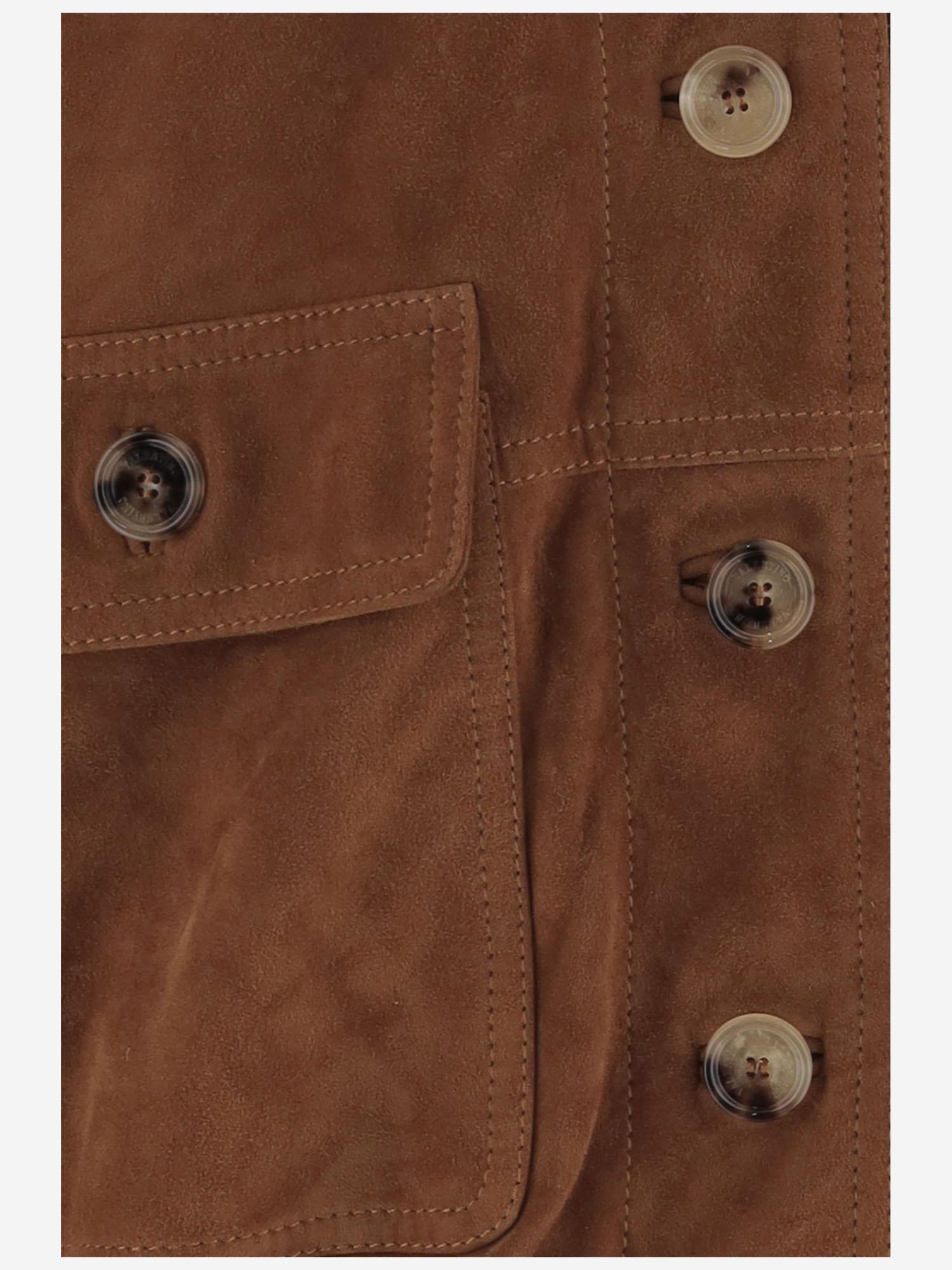 Lambskin Leather Jacket — Brown