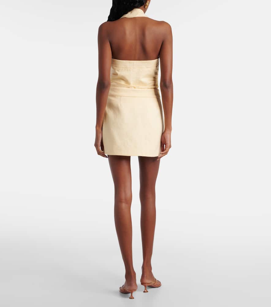 Jerry linen wrap skirt