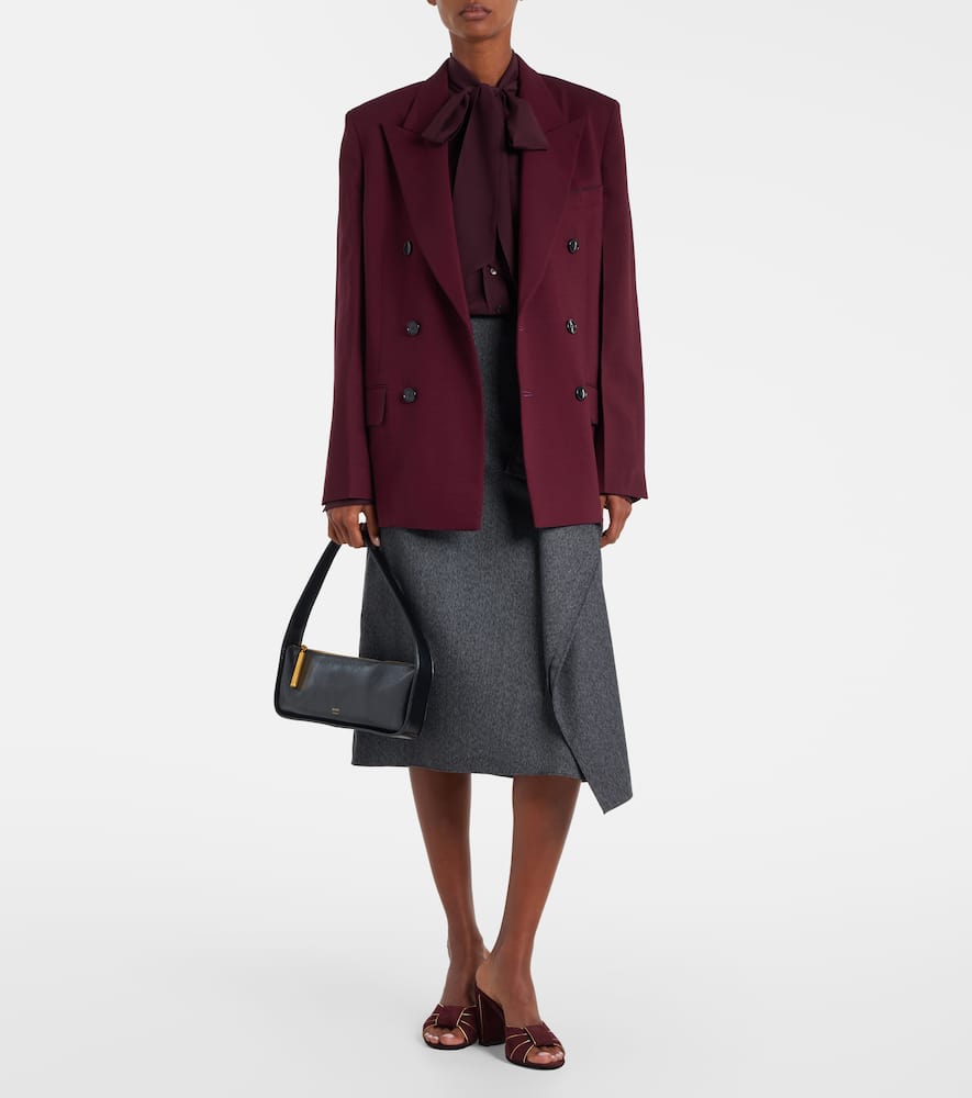 Suede mules