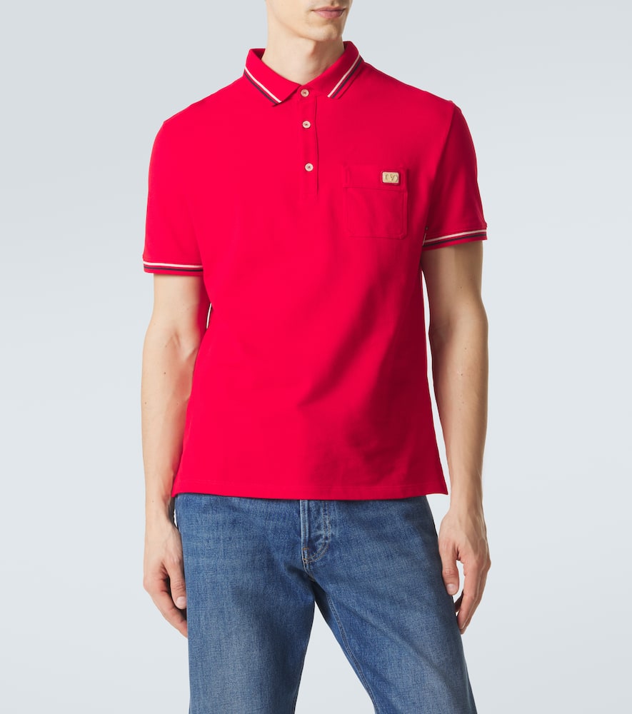 Cotton piqué polo shirt
