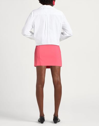 Woman Mini skirt Coral Size 8 Polyester, Elastane