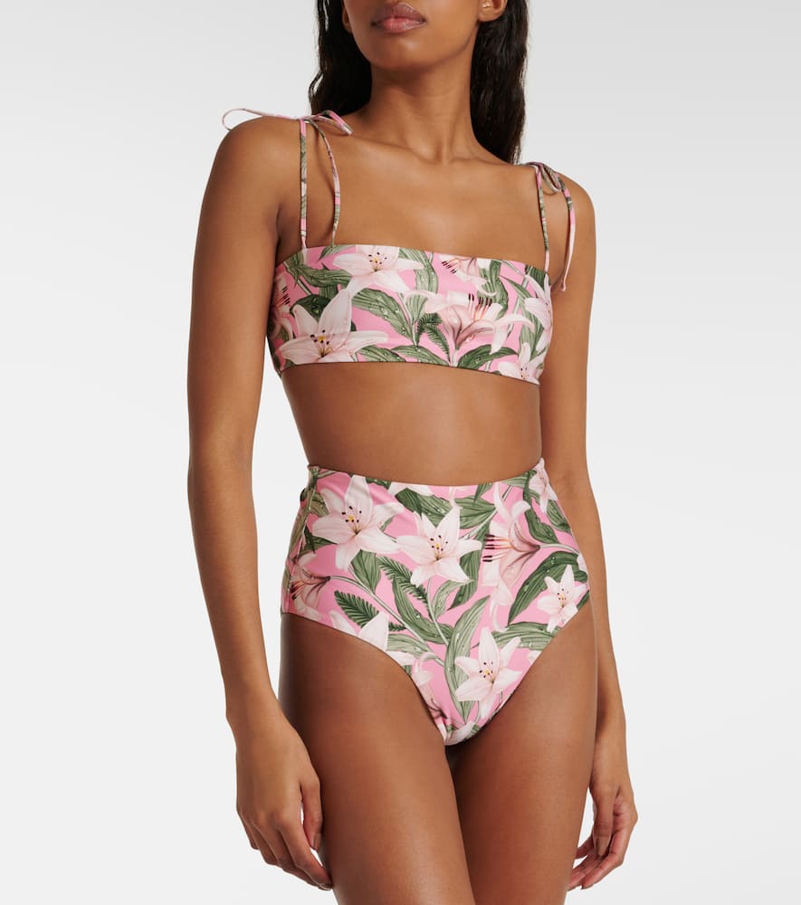 Primavera floral bikini top