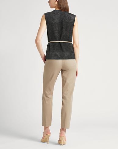 Chocolat Woman Tailored Vest Charcoal Size 2 Viscose