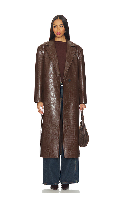 LAMARQUE Ebba Coat in Brown. - S also in L