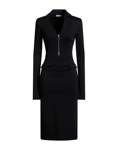 Woman Midi dress Black Size 4 Viscose, Polyamide, Elastane