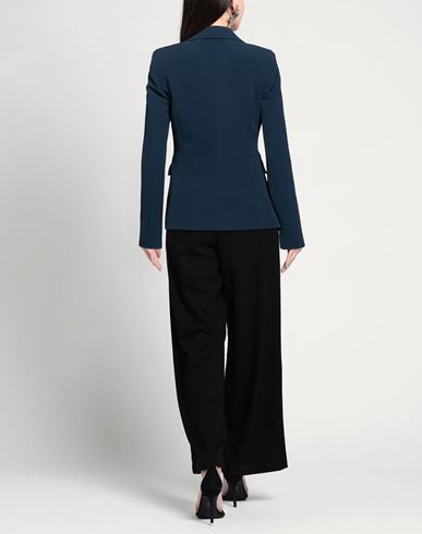 Woman Blazer Midnight blue Size 8 Polyester, Elastane
