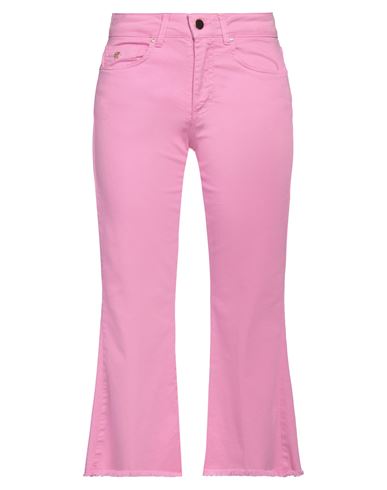 Gm Woman Jeans Fuchsia Size 4 Cotton, Elastane