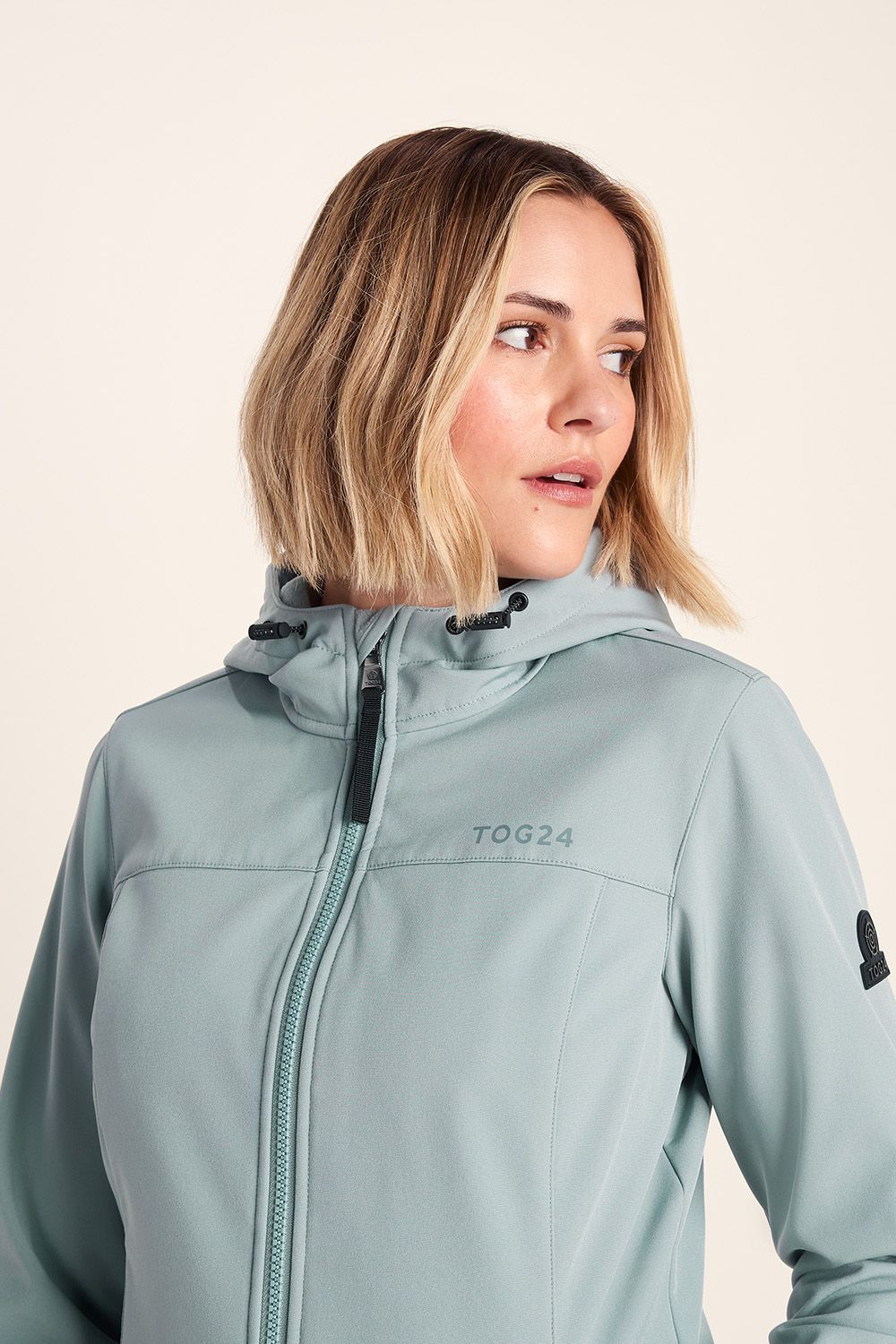 TOG24 Women's 'Marina' Long Water Resistant Softshell Jacket in Mint