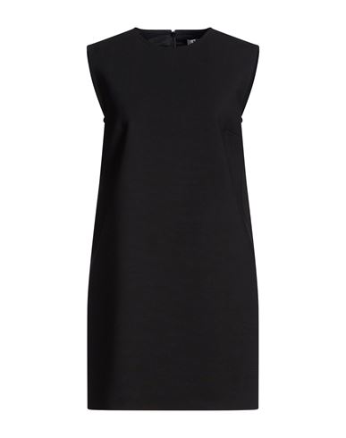 Woman Mini dress Black Size 4 Virgin Wool, Elastane